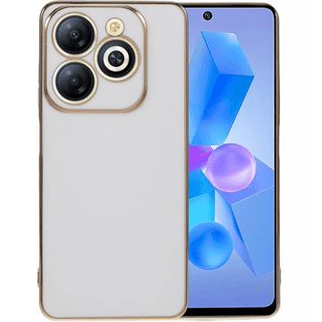GS Infinix Hot 40i maskica, Glamour CamShield, bijela
