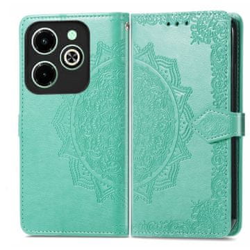 GS Preklopna futrola za Infinix Hot 40i, Mandala, zelena