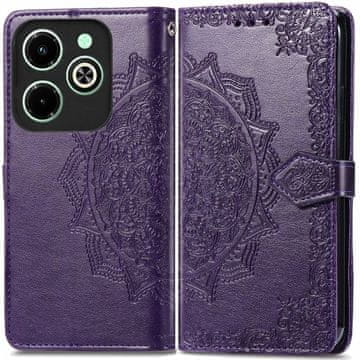 GS Preklopna futrola za Infinix Hot 40i, Mandala, ljubičasta