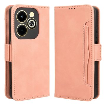 GS Preklopna futrola za Infinix Hot 40i, utor za karticu, ružičasta