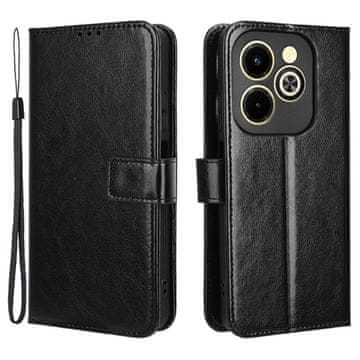 GS Preklopna futrola za Infinix Hot 40i, novčanik Crazy Horse, crna