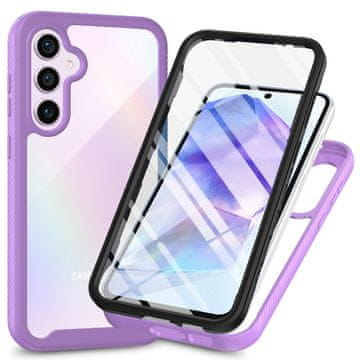 Overboard Futrola za Samsung Galaxy A55 5G, Otporna na udarce, s folijom, ljubičasta