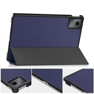 GS Set futrole + kaljeno staklo + 6x olovka za Lenovo Tab M11, Smartcase, tamnoplava