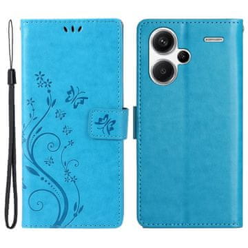 GS Preklopna futrola za Xiaomi Redmi Note 13 Pro+, leptir, plava