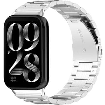 GS Čelična narukvica za Xiaomi Smart Band 8 Pro / Xiaomi Smart Band 9 Pro, srebrna