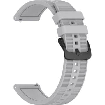 GS Univerzalni silikonski remen 22 mm, sivi