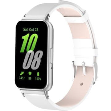 GS Kožni remen za Samsung Galaxy Fit 3, bijeli