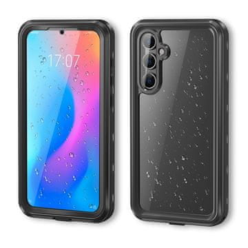 IP68 Vodootporna maskica za Samsung Galaxy A55 5G, crvena paprika, crna