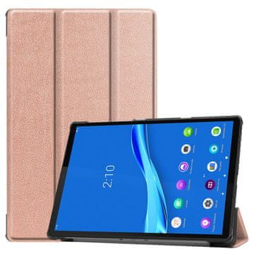 GS Futrola za Lenovo Tab M10 Plus TB-X606F, Smartcase, ružičasto-zlatna