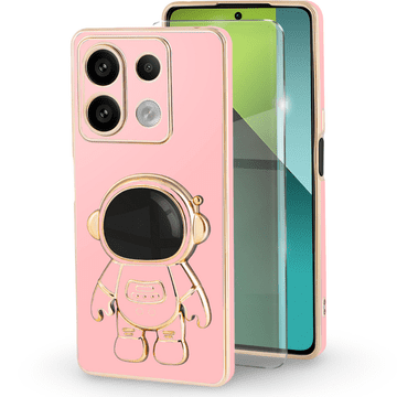 GS Futrola za Xiaomi Redmi Note 13 Pro 5G, Astronaut, roza + 9H kaljeno staklo