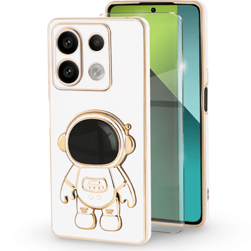 GS Futrola za Xiaomi Redmi Note 13 Pro 5G, Astronaut, bijela + 9H kaljeno staklo