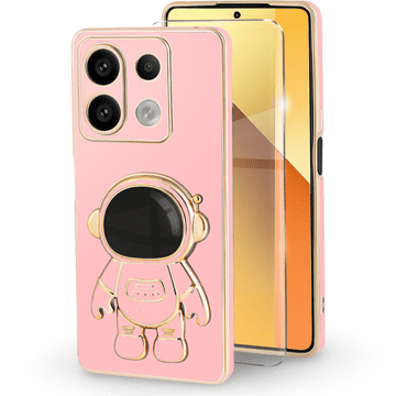 GS Futrola za Xiaomi Redmi Note 13 5G, Astronaut, roza + 9H kaljeno staklo