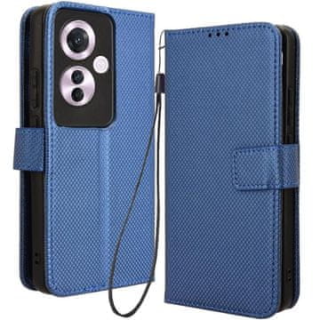 GS Preklopna futrola za Oppo Reno 11F 5G, pametni magnet za novčanik, plava