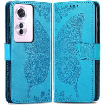 GS Preklopna futrola za Oppo Reno 11F 5G, leptir, plava