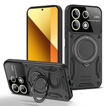 GS Oklopna maskica za Xiaomi Redmi Note 13 Pro 4G / Poco M6 Pro 4G, CamShield MagSafe, crna