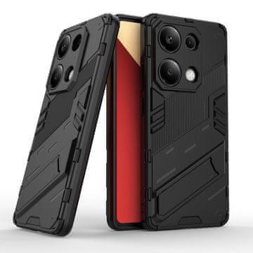 GS Futrola za Xiaomi Redmi Note 13 Pro 4G / Poco M6 Pro 4G, vojnički stalak, crna