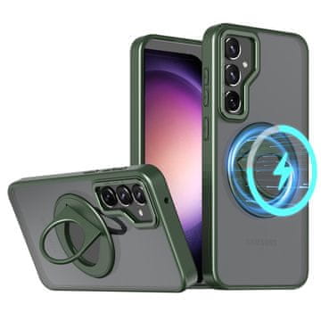 GS Futrola za Samsung Galaxy S23 FE, vojni magnet, za MagSafe, zelena