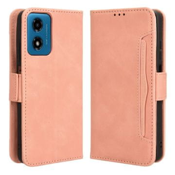 GS Preklopna futrola za Motorola Moto G24 / G24 Power / G04, utor za karticu, ružičasta