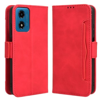 GS Preklopna futrola za Motorola Moto G24 / G24 Power / G04, utor za karticu, crvena