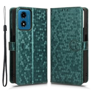 GS Preklopna futrola za Motorola Moto G24 / G24 Power / G04, novčanik u obliku romboidne folije, zelena