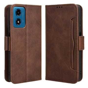 GS Preklopna futrola za Motorola Moto G24 / G24 Power / G04, utor za karticu, smeđa
