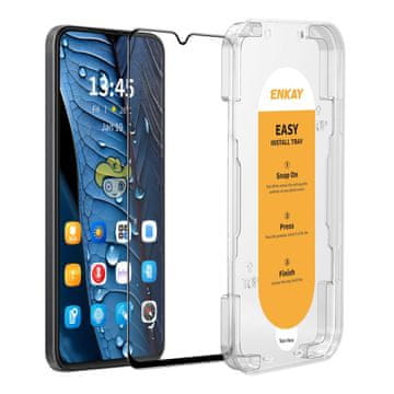 ENKAY kaljeno staklo za Oppo A38 / A18, crno