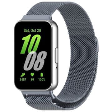 GS Milanska narukvica za Samsung Galaxy Fit 3, siva