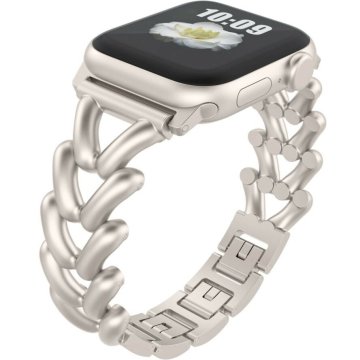 GS Narukvica za Apple Watch 1/2/3/4/5/6/7/8/9/10/11/SE 38/40/41/42 mm, bež