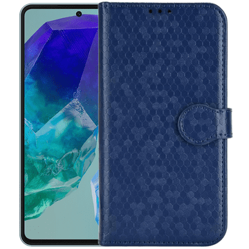 GS Preklopna futrola za Samsung Galaxy M55 5G, novčanik u obliku romboidnog uzorka, crna