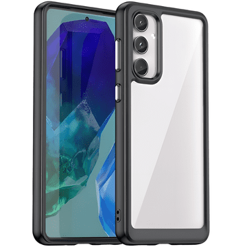 GS Futrola za Samsung Galaxy M55 5G Fusion Hybrid, prozirna / crna