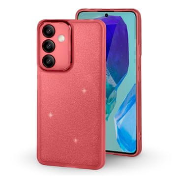 Overboard Maska za Samsung Galaxy M55 5G, svjetlucavi prah, crvena