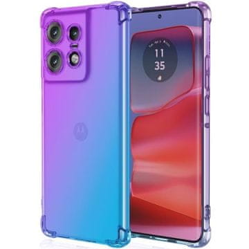 GS Gradientna maskica otporna na udarce za Motorola Edge 50 Pro, ljubičasta/plava