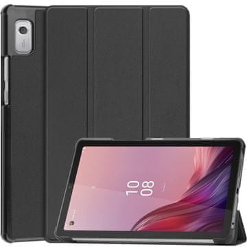 GS Set futrole + kaljeno staklo + 6x olovka za Lenovo Tab M9, Smartcase, crna