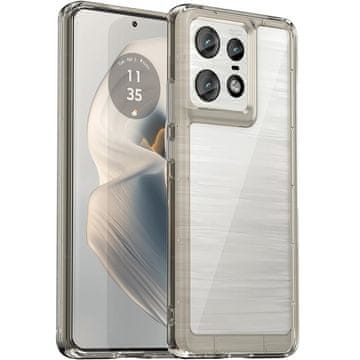 GS Motorola Edge 50 Pro Fusion Hybrid maskica, prozirna / siva