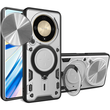 GS Oklopna futrola za Honor Magic 6 Lite 5G, CamShield Slide, srebrna