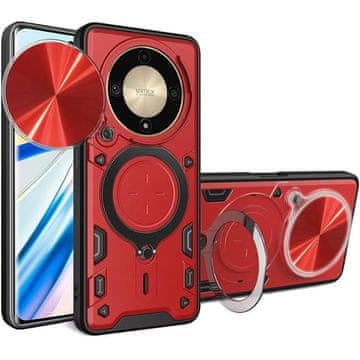 GS Oklopna futrola za Honor Magic 6 Lite 5G, CamShield Slide, crvena