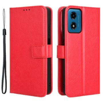 GS Preklopna futrola za Motorola Moto G24 / G24 Power / G04, novčanik Crazy Horse, crvena