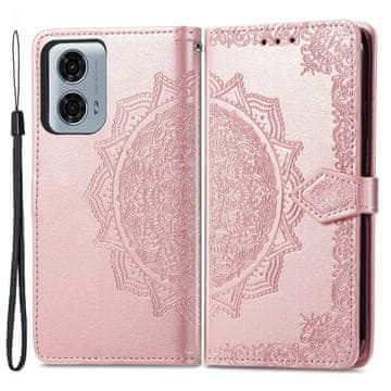 GS Preklopna futrola za Motorola Moto G24 / G24 Power / G04, Mandala, roza