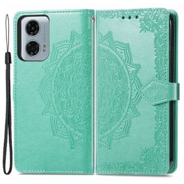 GS Preklopna futrola za Motorola Moto G24 / G24 Power / G04, Mandala, zelena