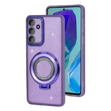 Overboard Futrola za Samsung Galaxy M55 5G, svjetlucava magnetska, za MagSafe, ljubičasta