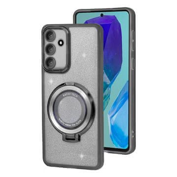 Overboard Futrola za Samsung Galaxy M55 5G, svjetlucava magnetska, za MagSafe, crna