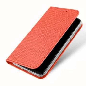 Overboard Futrola za Motorola Moto E13, pametni magnet, crvena + 9H staklo