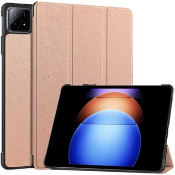 GS Futrola za Xiaomi Pad 6S Pro 12.4, Smartcase, ružičasto-zlatna