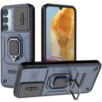 GS Futrola za Samsung Galaxy M15 5G, stalak za kameru s objektivom, plava