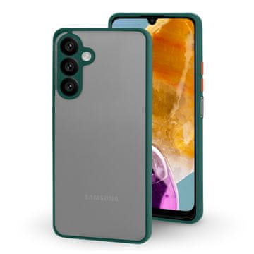 GS Silikonska maskica za Samsung Galaxy M15 5G, sa zaštitom za kameru, prozirna/zelena