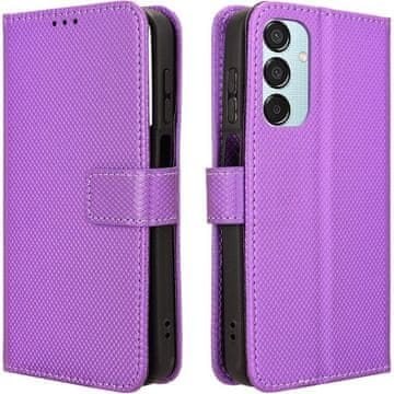 GS Preklopna futrola za Samsung Galaxy M15 5G, pametni magnet za novčanik, ljubičasta