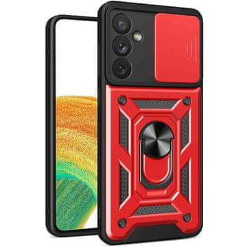 GS Oklopna futrola za Samsung Galaxy M15 5G, CamShield Slide, crvena