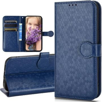 GS Preklopna futrola za Samsung Galaxy M15 5G, novčanik u obliku romboidnog uzorka, plava