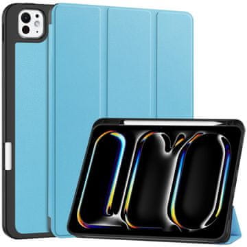 GS Futrola za iPad Pro 11" M5 2025 / M4 2024 (6./5. gen.), Smartcase s držačem za olovku, plava