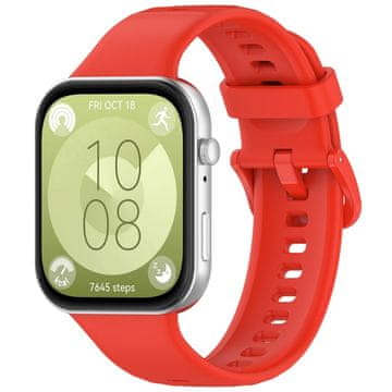 GS Silikonski remen za Huawei Watch Fit 4 / 4 Pro / 3, crveni